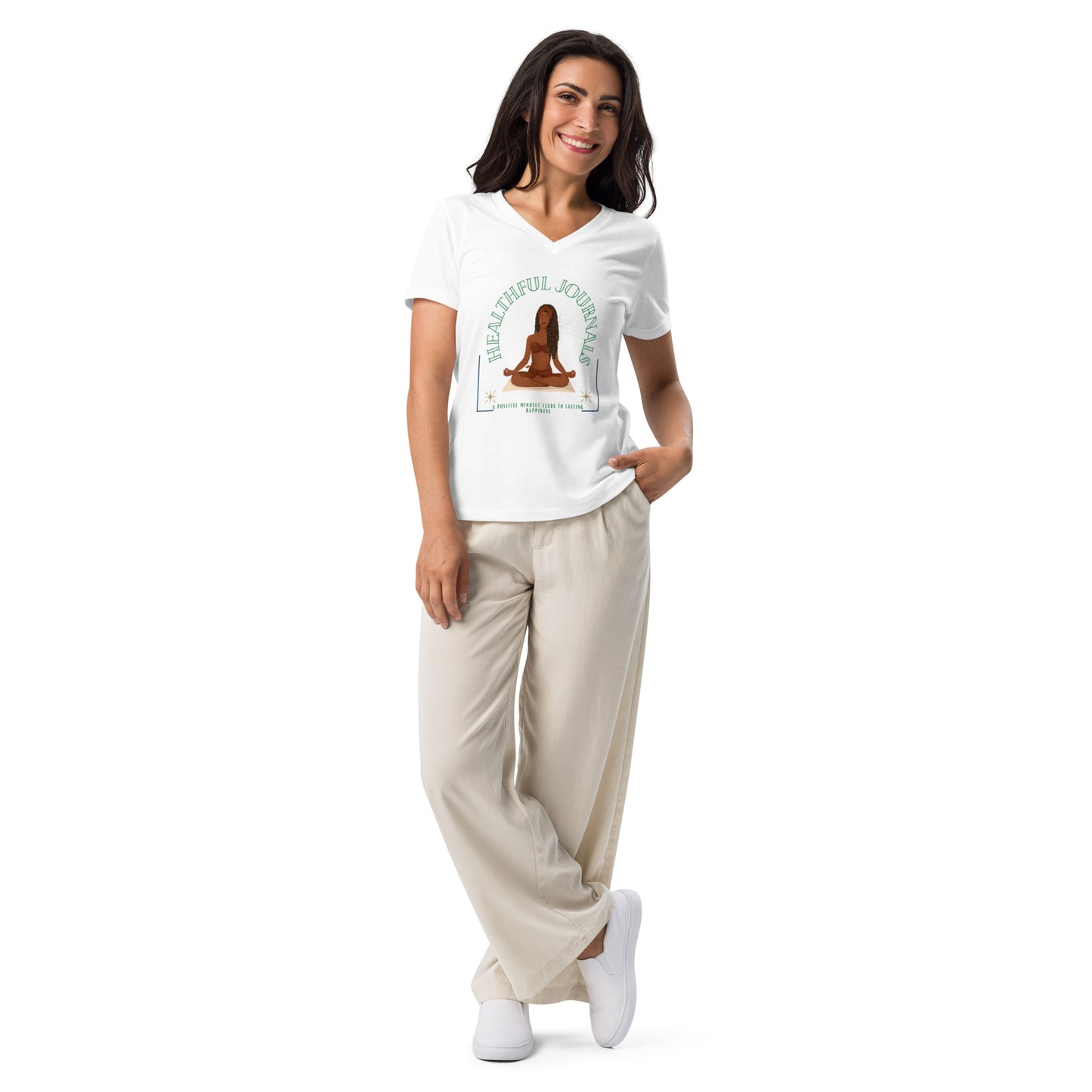 Women’s logo relaxed v-neck t-shirt