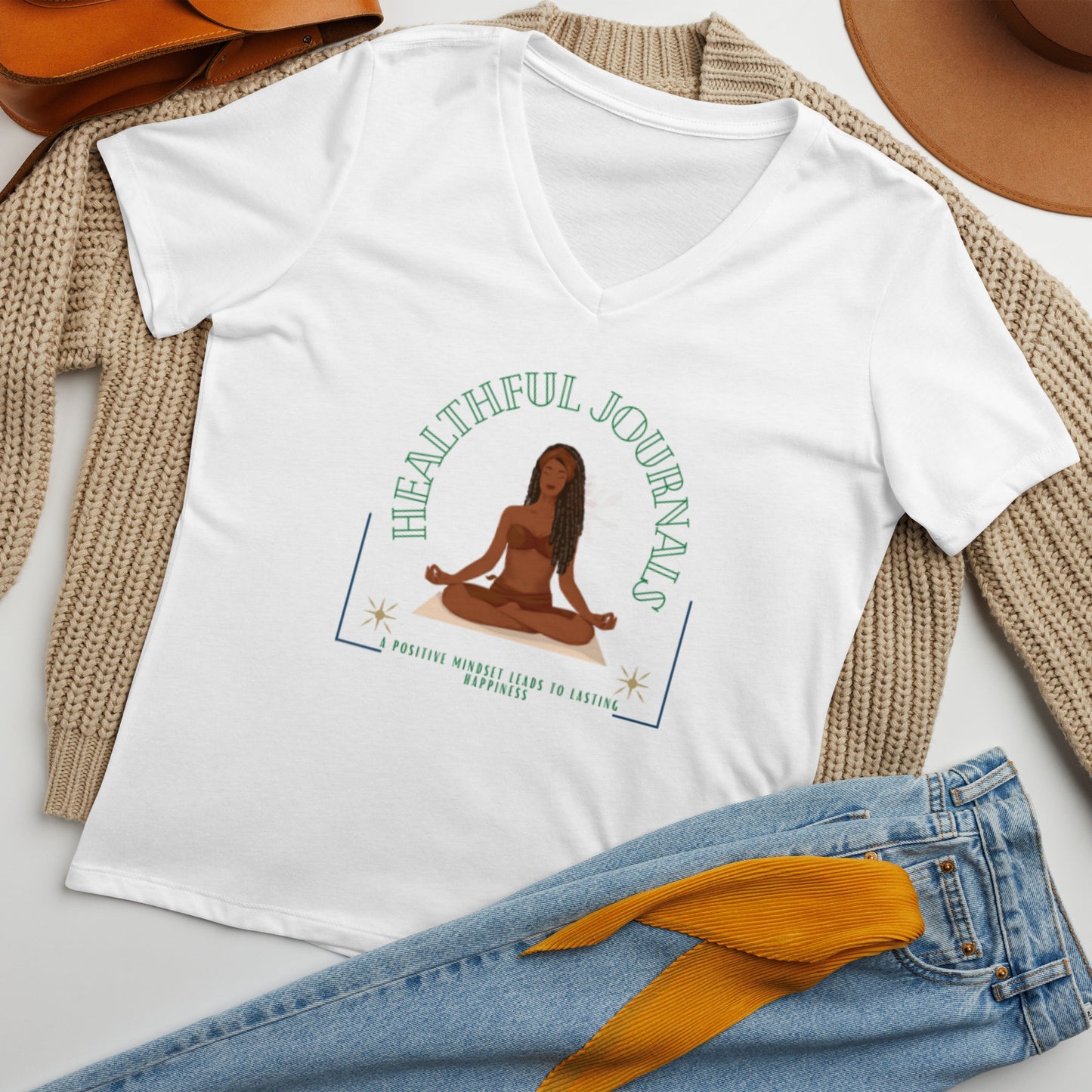 Women’s logo relaxed v-neck t-shirt